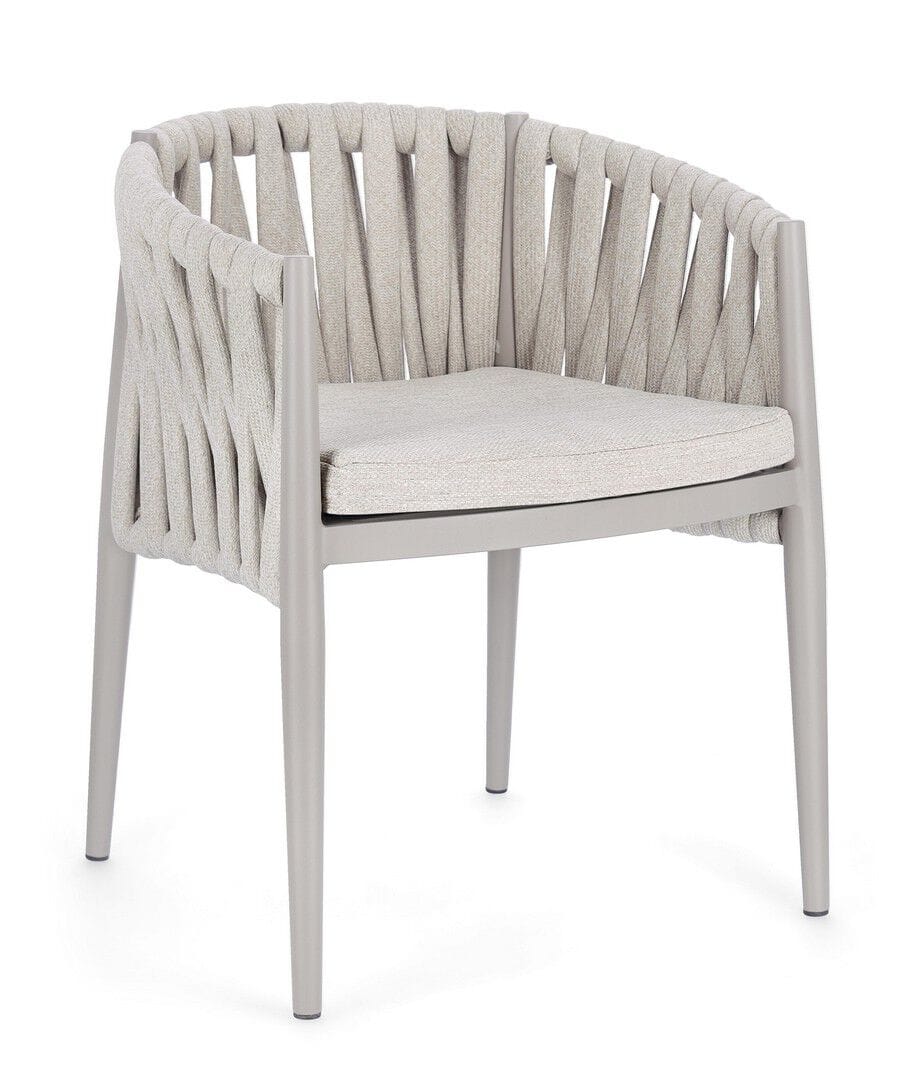 Веревочный садовый стул со встроенной подушкой BIZZOTTO Jacinta ARCH-00039925 - Вид №10