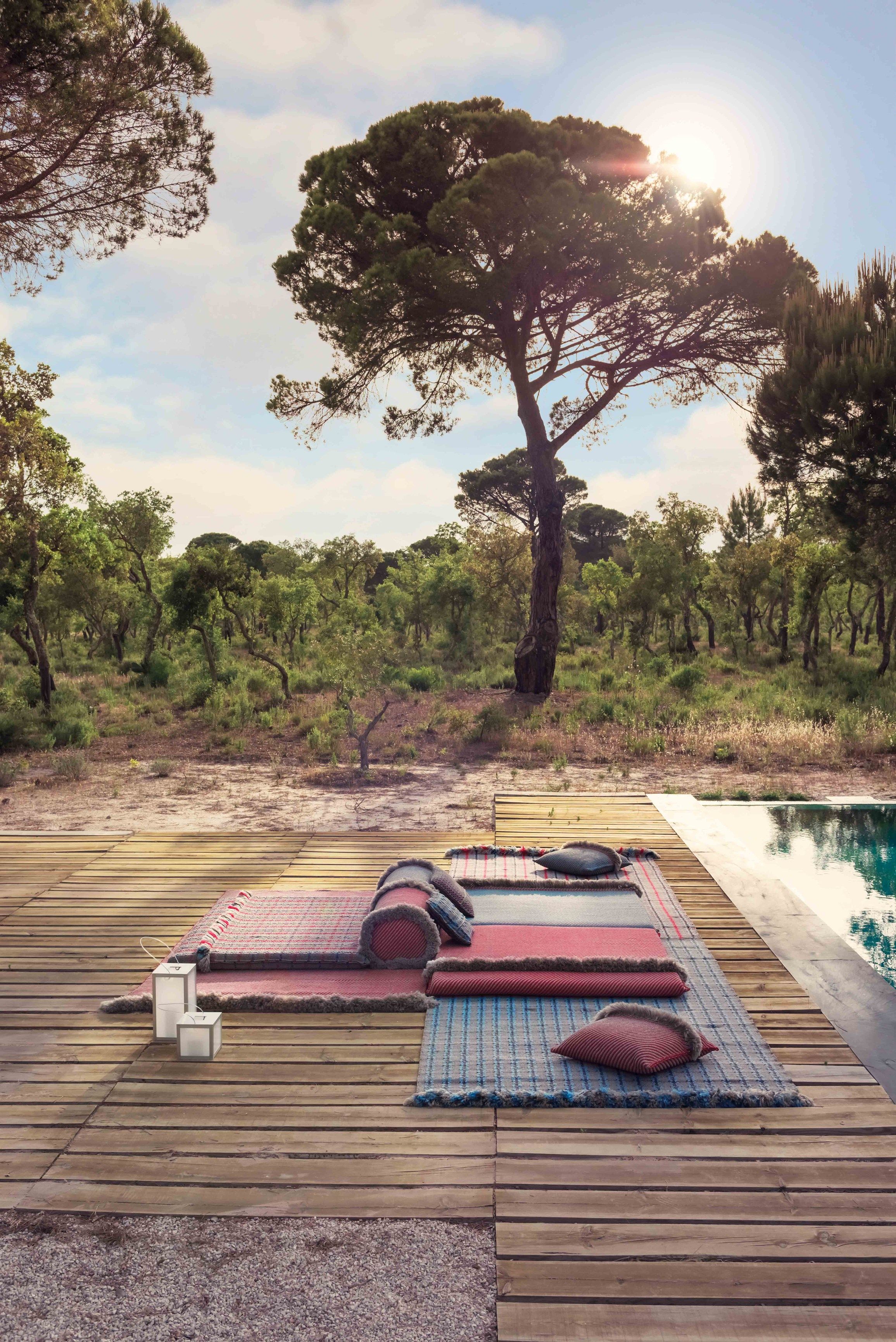 Наружная полипропиленовая квадратная клетчатая подушка GAN Garden Layers ARCH-00137602 - Вид №5