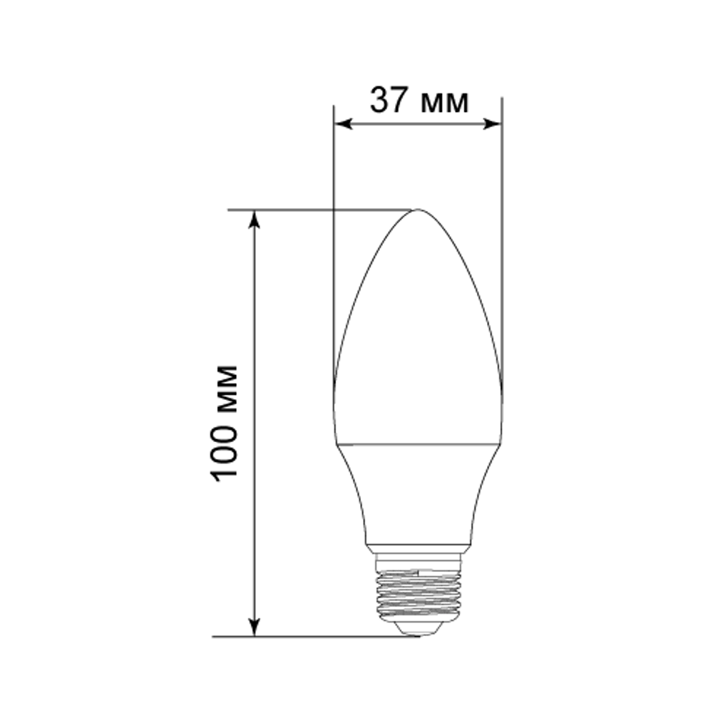 BELLIGHT Светодиодная лампа E27 свеча 7Вт нейтральный свет 86170859 STLM-0066656 - Вид №5