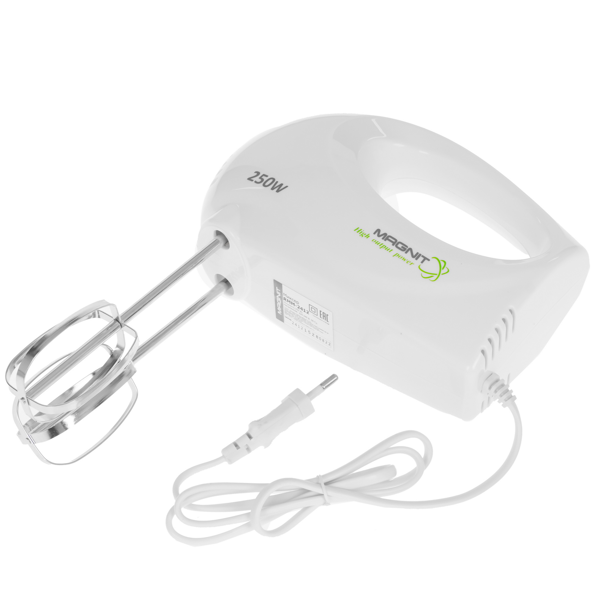 8141420 Миксер MAGNIT RMM-2412 белый STDN-0013807 - Вид №4