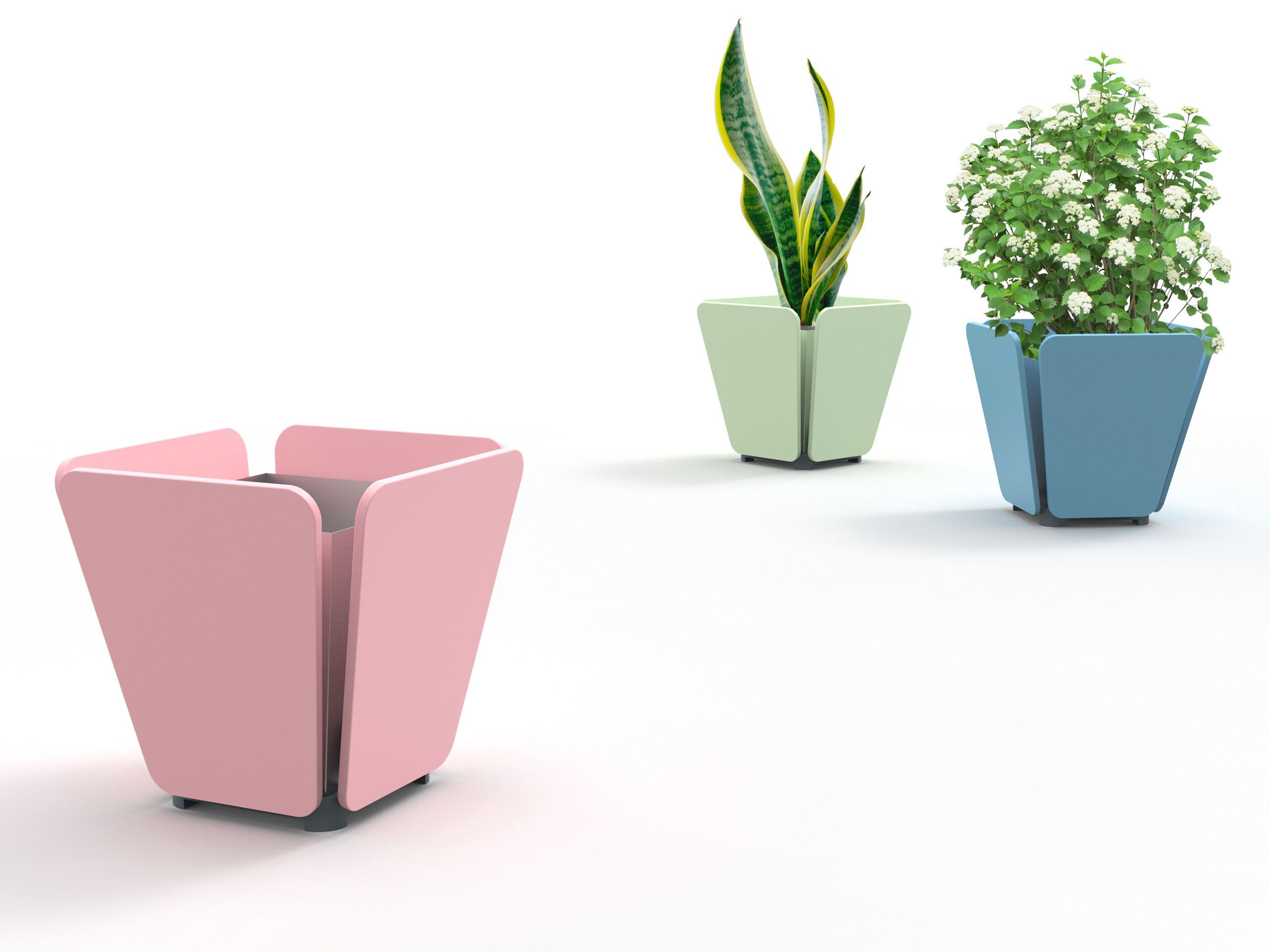 Квадратный полиэтиленовый плантатор Donye PANDORO ARCH-00064660 - Вид №3