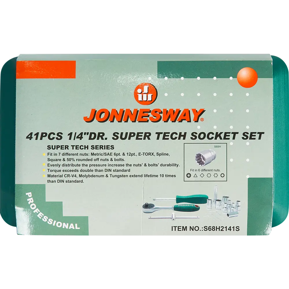 Набор торцевых головок с ключом Jonnesway 48859 1/4 дюйма, 41 шт. 82984248 STLM-2144883  - Вид №6