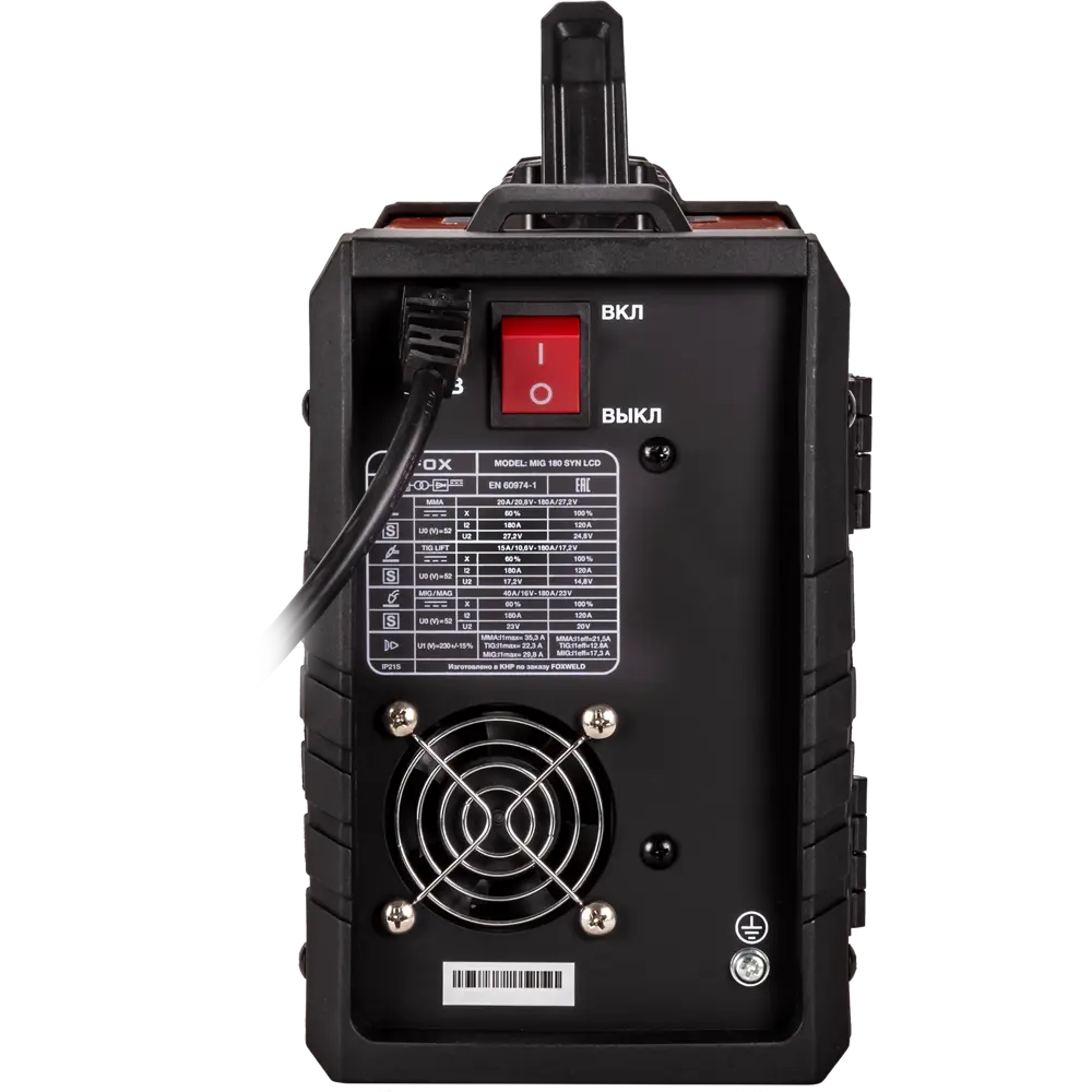 Инверторный сварочный аппарат Fox MIG 180 SYN LCD для профессиональной сварки 89402099 STLM-1574760 - Вид №2