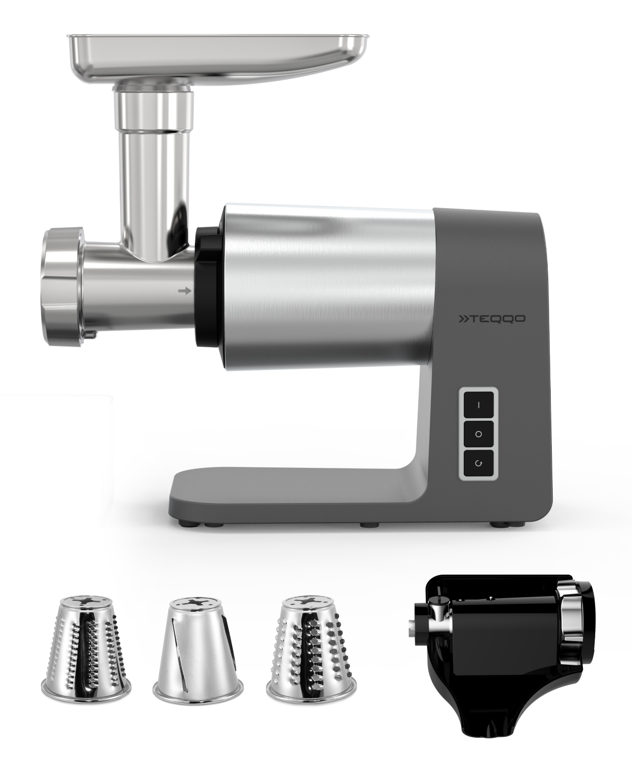 9176134 Мясорубка электрическая TEQQO Grindmaster Steel Ultima серый STDN-0016070 - Вид №5