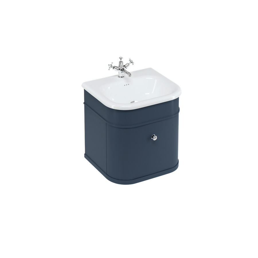 Burlington Chalfont Chalfont 550mm одинарный ящик - синий с синими ногами CH55B-CHLEGB  - Вид №4