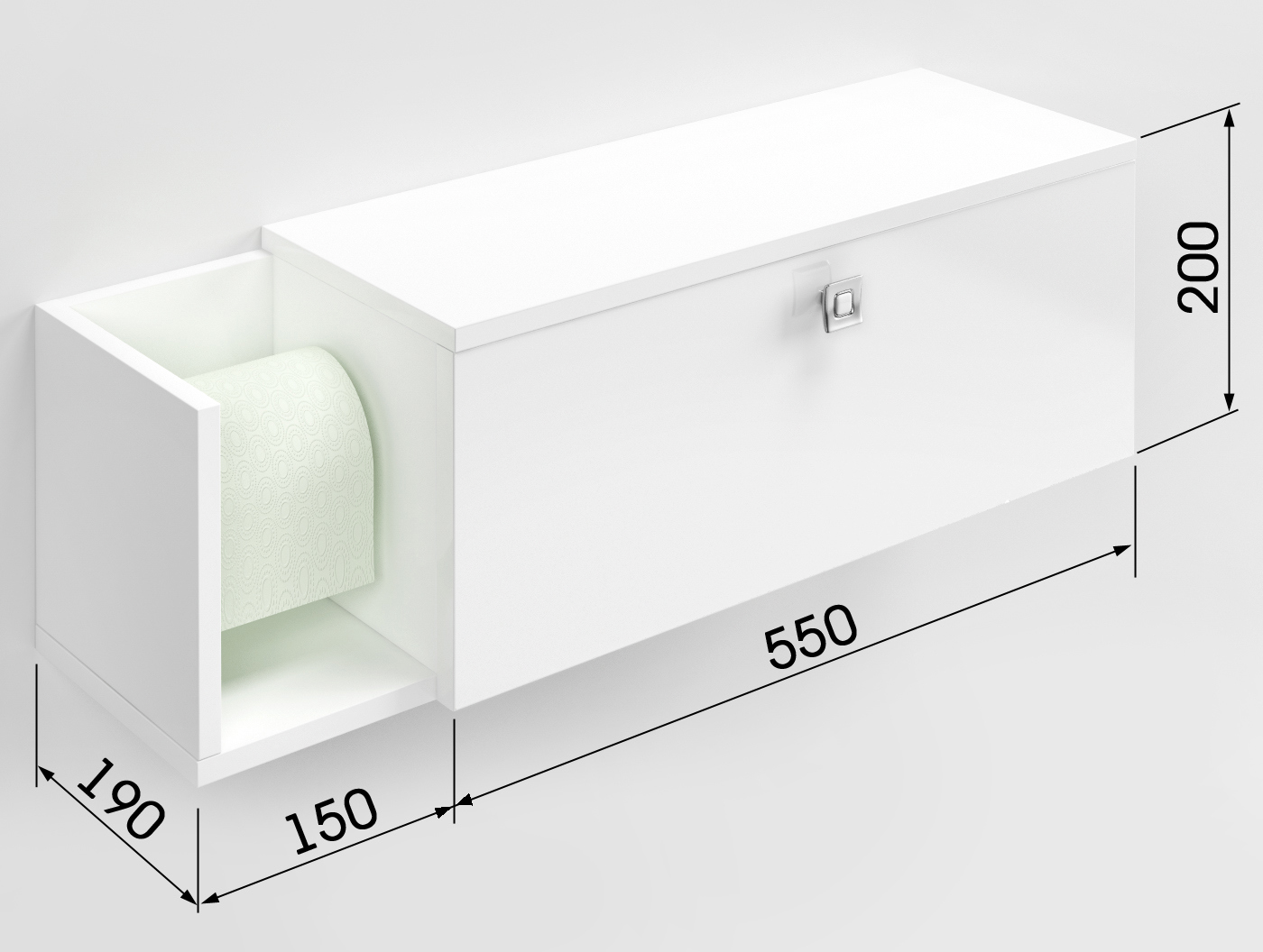 91098971 Шкаф для ванной комнаты Виола подвесной 70х20см цвет белый STLM-0483656 REGENT STYLE