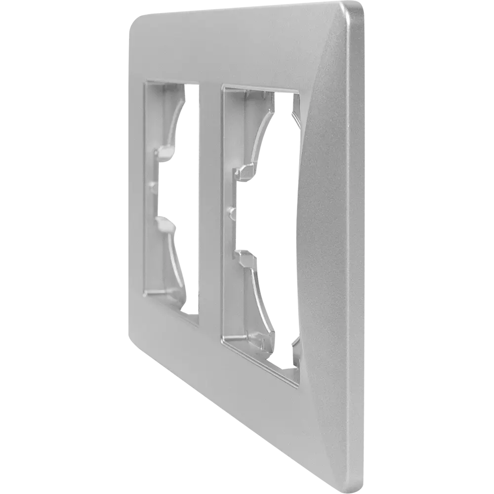 Рамка GUSI Electric Ugra для розеток и выключателей серебристая 83865107 STLM-0045254 - Вид №2