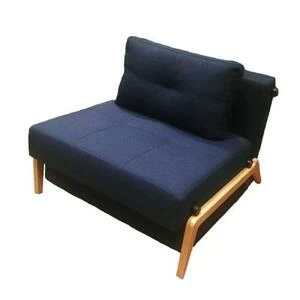Кресло Cubed с дубовыми ножками, синее