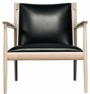 Ritzwell & Co. Мягкое кожаное кресло с подлокотниками Claude
