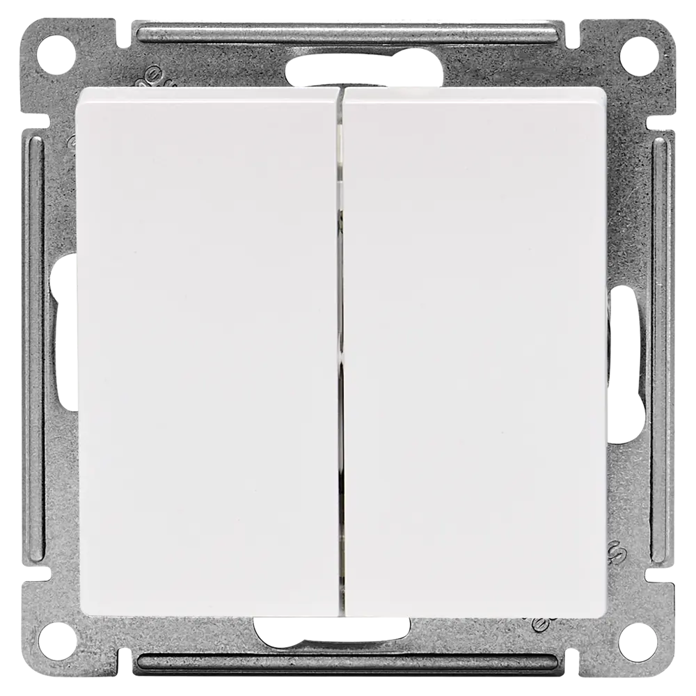 Переключатель встраиваемый Systeme Electric AtlasDesign 2 клавиши цвет жемчужный STLM-2039277