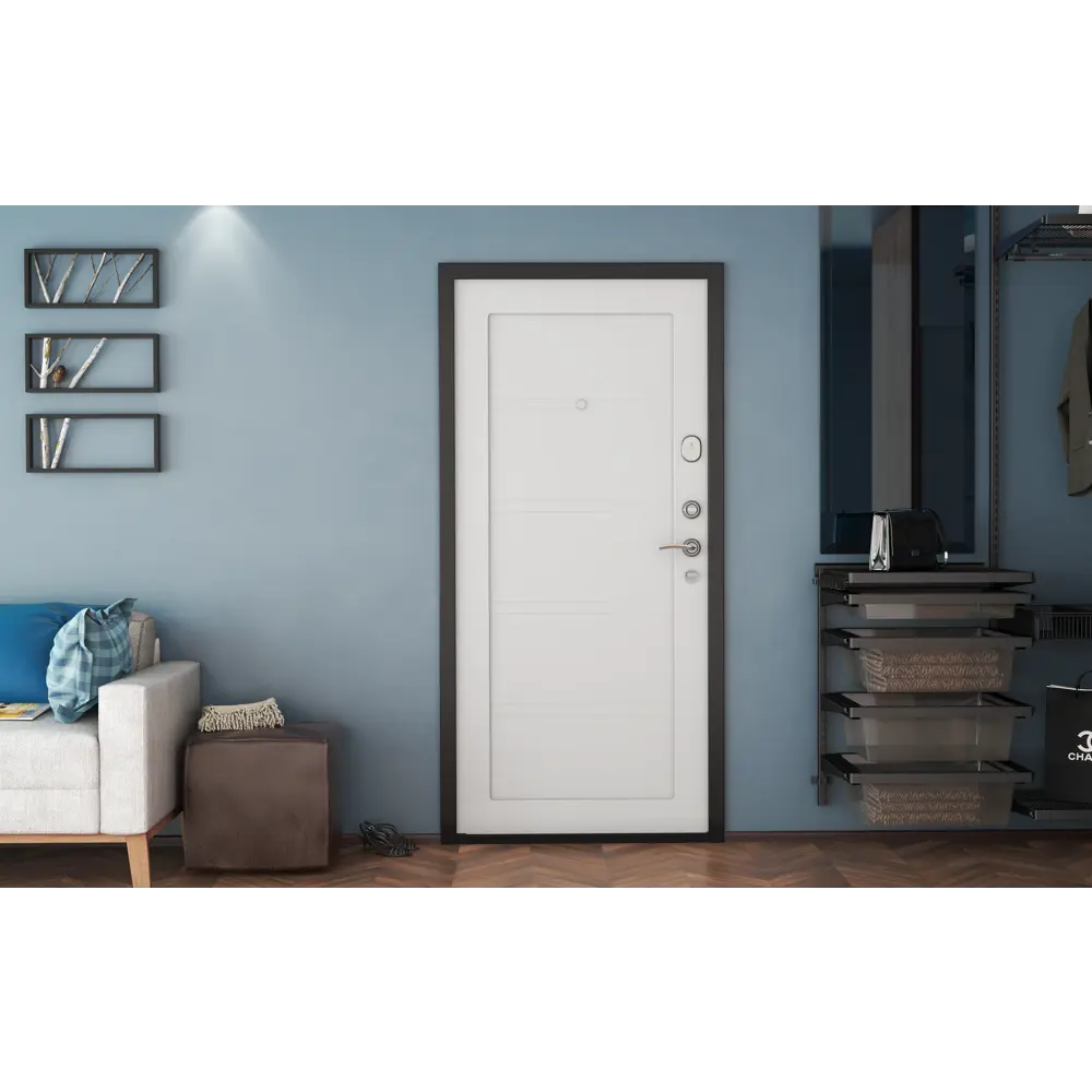 Дверь входная металлическая Премиум New 98x205 см левая серый силк маус DOORHAN STLM-2006962 - Вид №5