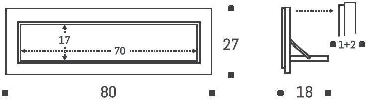 AMBIVALENZ Складная фанерная полка Fläpps shelf 80×27-1 Fl060047 - Вид №4