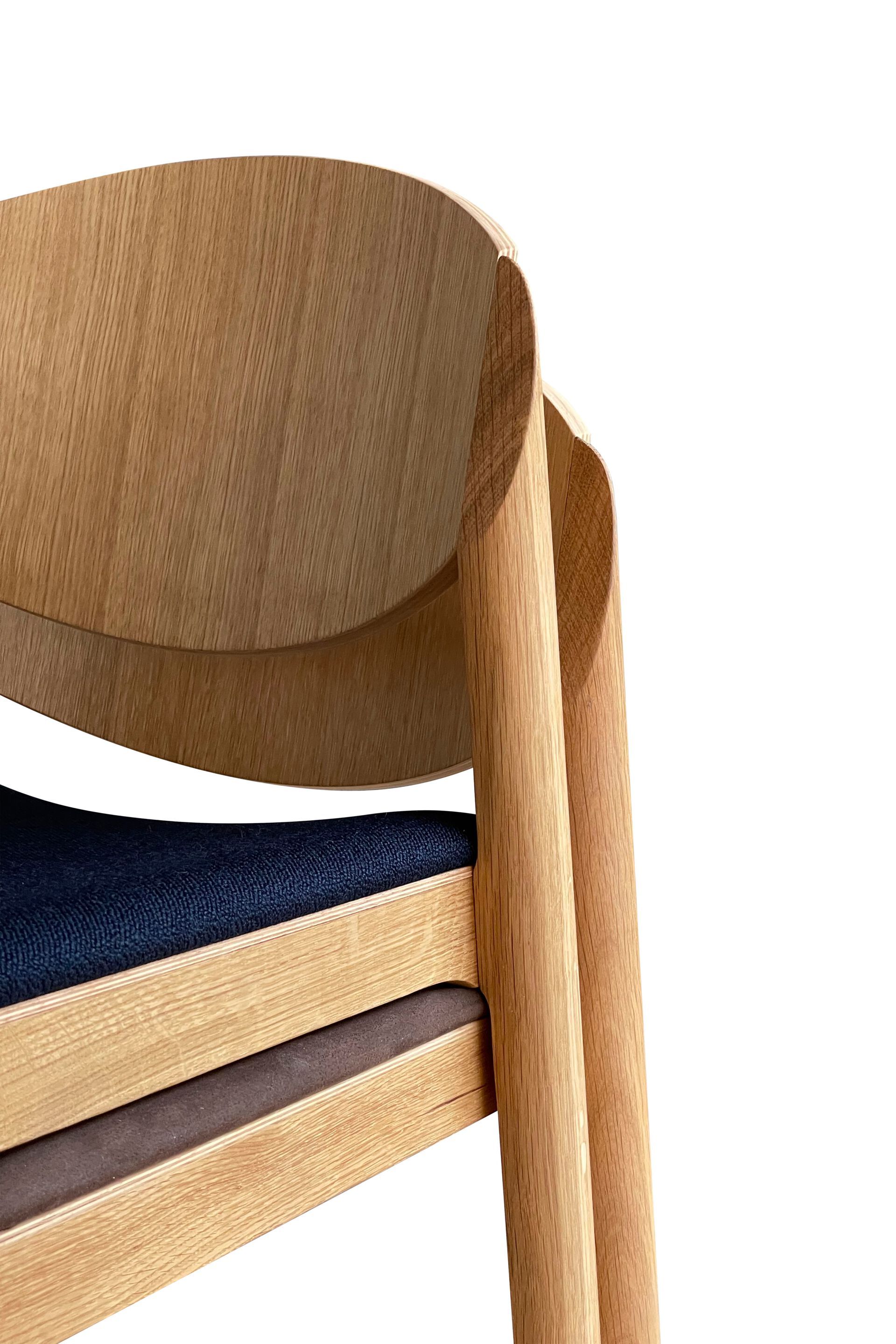 Деревянный штабелируемый стул с мягким сиденьем Established&Sons MAURO CHAIR ARCH-00023638 - Вид №6