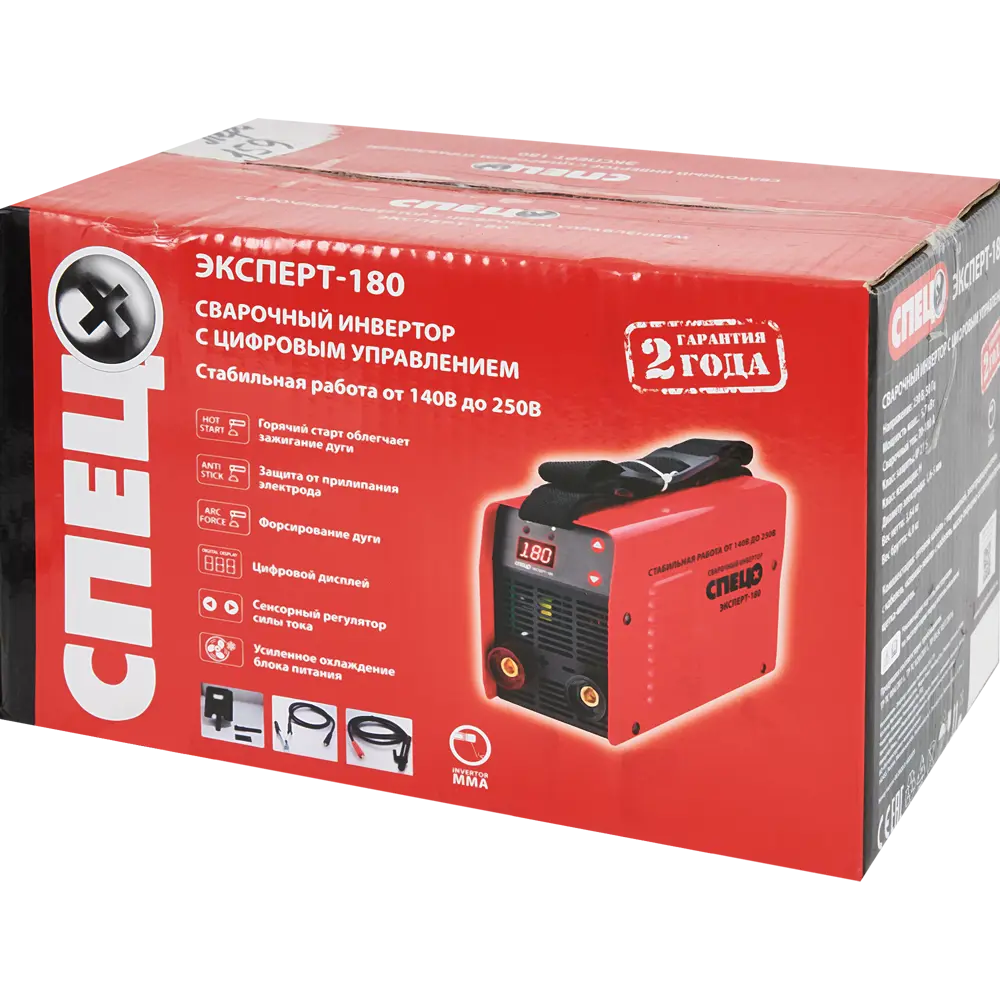 Сварочный аппарат инверторный Спец Эксперт-180, 180 А, до 4 мм STLM-2164261 - Вид №5