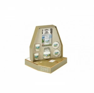 Подарочный набор "Праздничное сияние" (свеча, 2 вотива, авто ароматизатор и 2 тарталетки ) YANKEE CANDLE  268076 Белый