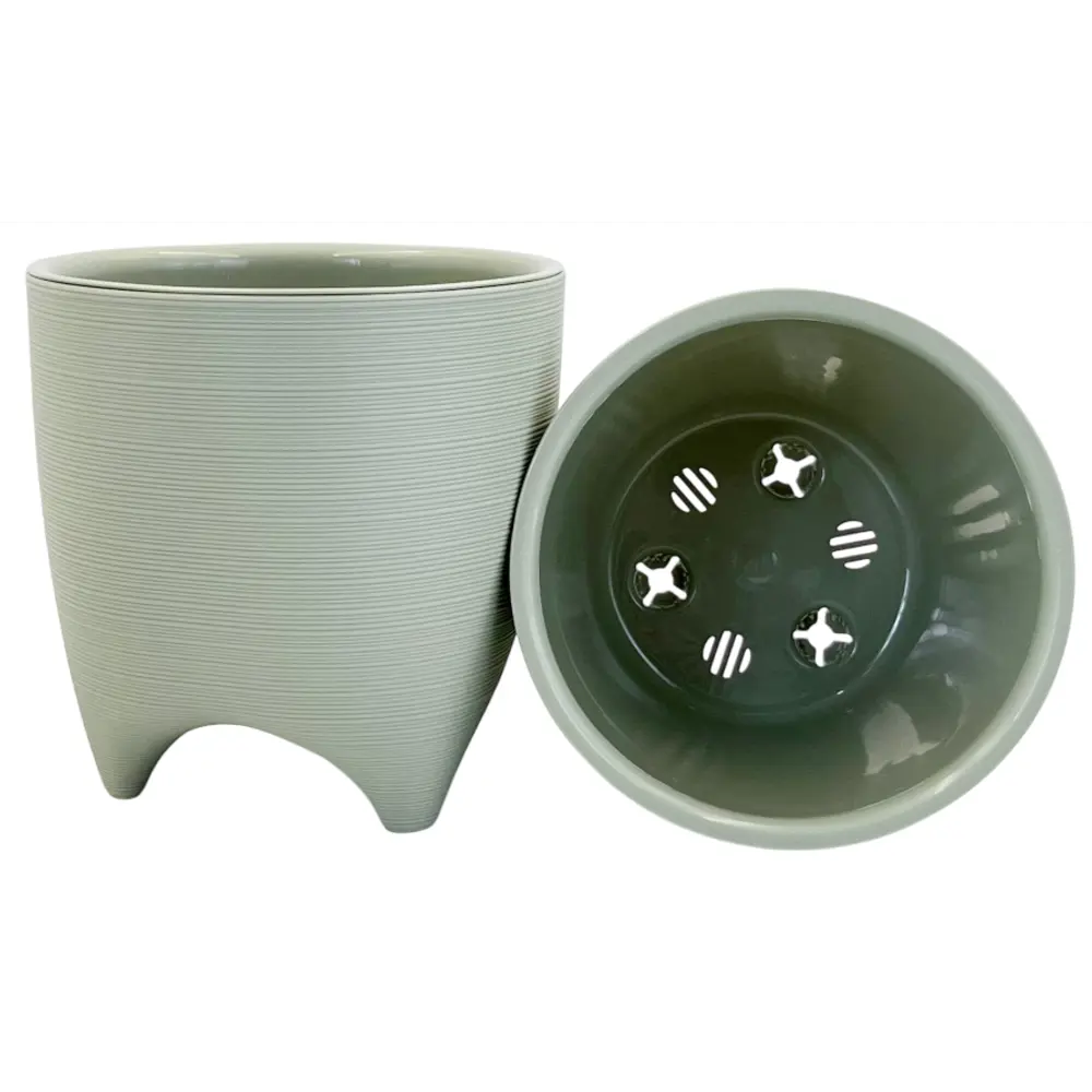 Кашпо Evergreen Design Декоста 16x16x17 см v2.25 л пластик шалфей STLM-2199057 - Вид №1