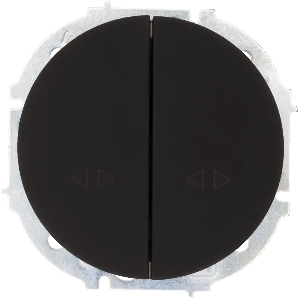 Выключатель промежуточный встраиваемый Lezard Osen 2 клавиши цвет черный STLM-2117790