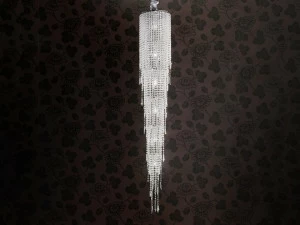 Masiero Галогенный подвесной светильник из хромированного металла с кристаллами Impero & deco