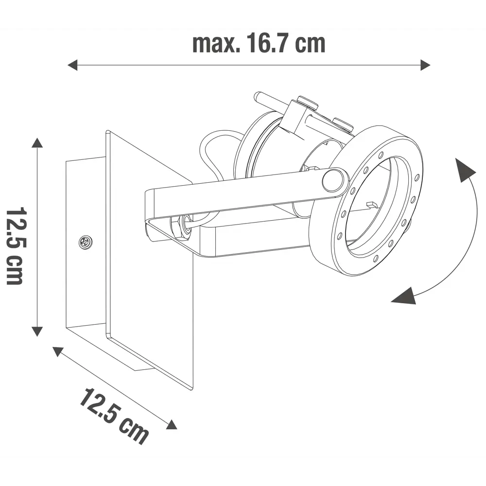 Поворотный спот Inspire Technic с деревянными элементами для акцентного освещения 83618150 STLM-0042888 - Вид №6
