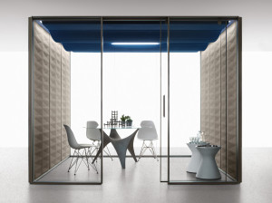 Акустическая офисная кабина со встроенным освещением