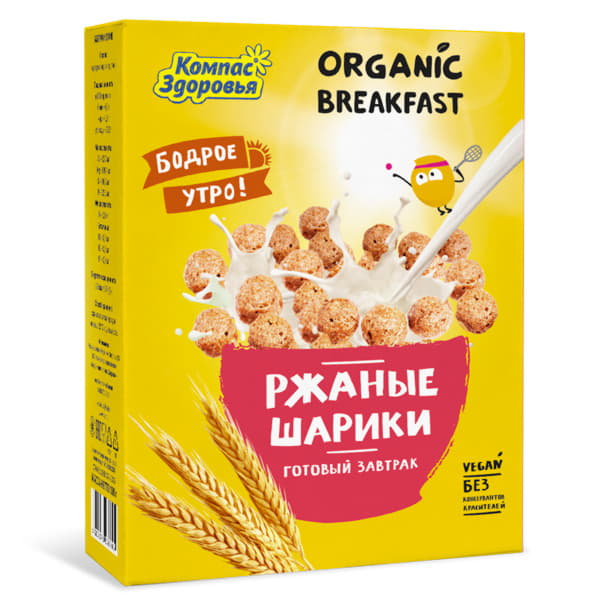 Шарики Ржаные Компас Здоровья 100 г Santreyd 12935 - Вид №1