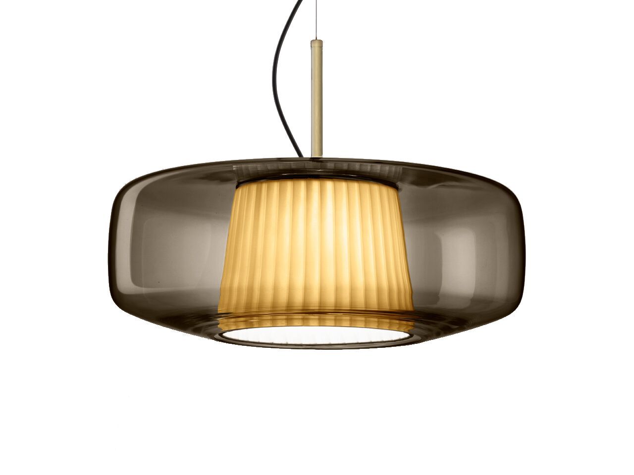 Выдувное стекло светодиодный подвесной светильник Vetreria Vistosi плиссе ARCH-00065405 - Вид №14