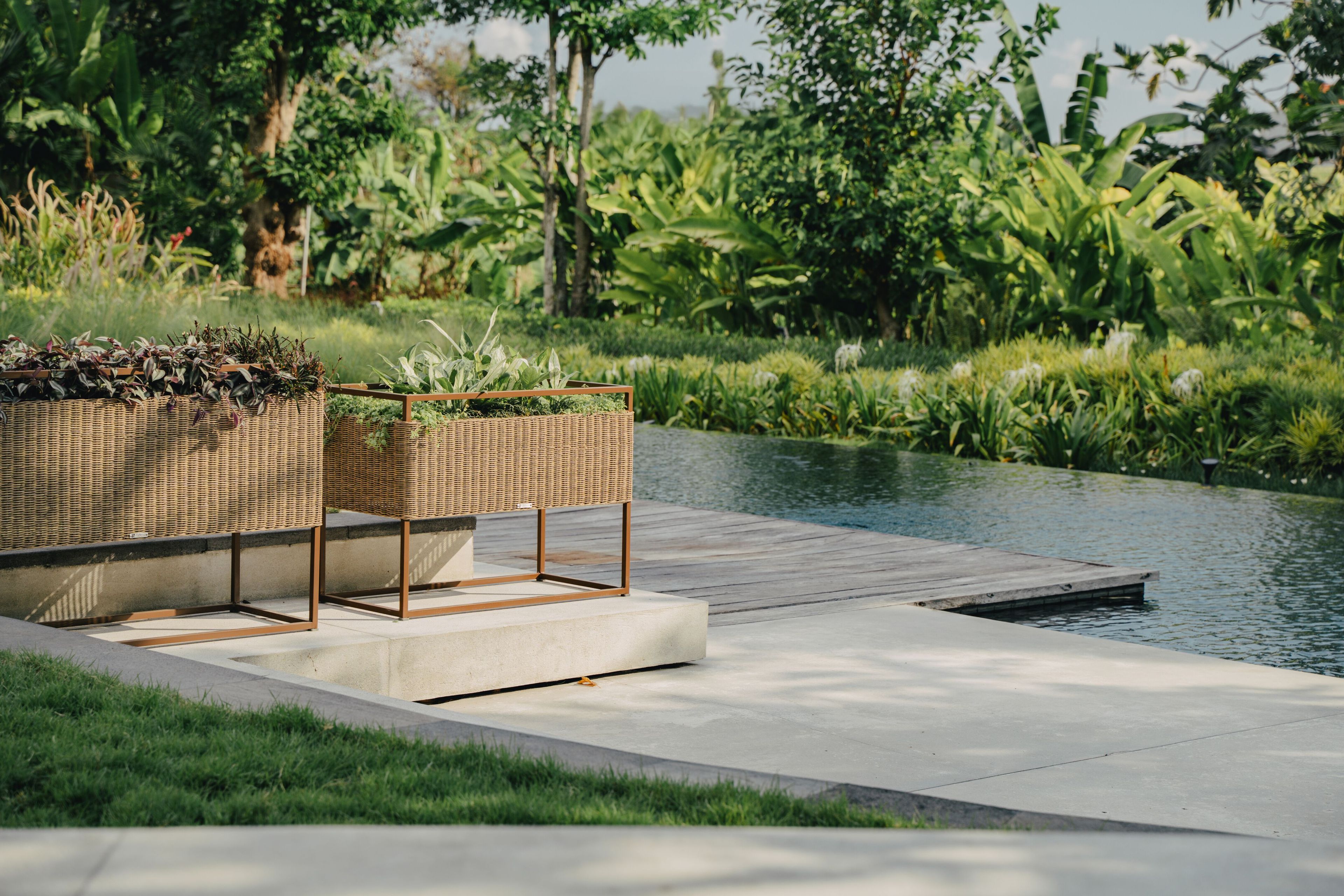 Прямоугольная плантатор из синтетического волокна cbdesign Tecno ARCH-00021024 - Вид №5