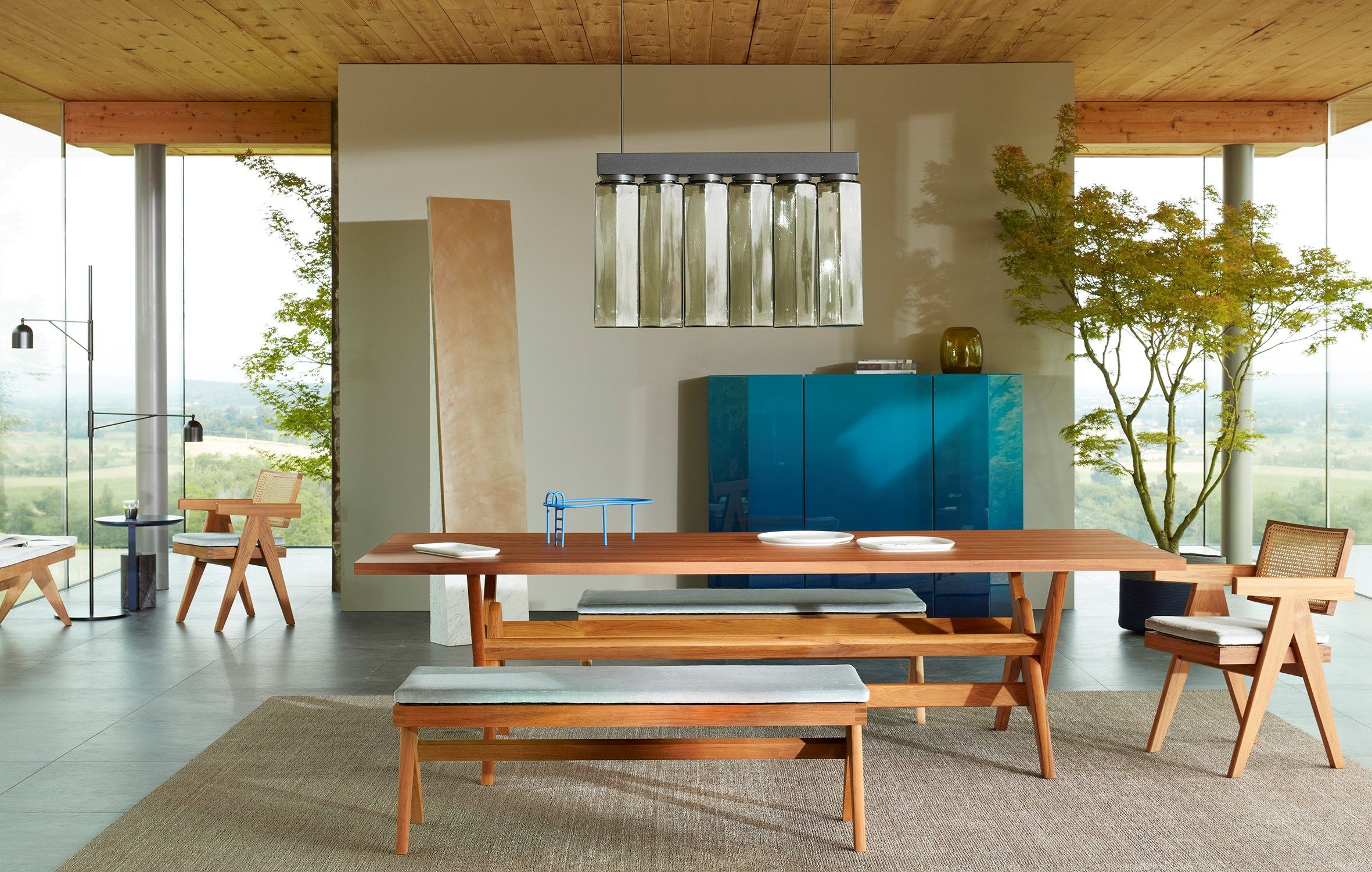 Деревянный и стеклянный стол CASSINA Капитолийский комплекс ARCH-00041818 - Вид №4