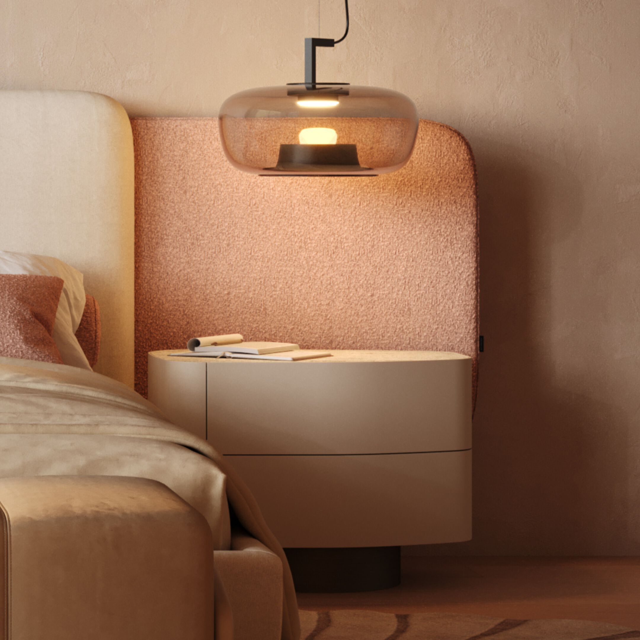 Деревянная тумбочка с ящиками и каменной столешницей Stylish Club Stone ARCH-00035473 - Вид №3