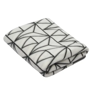 Плед Vector 130х170 см флис цвет белый