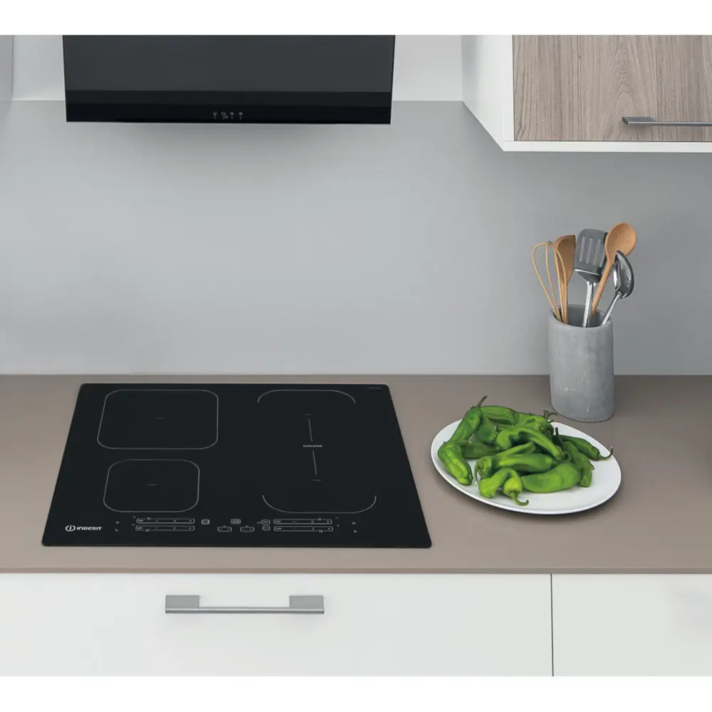Варочная панель индукционная Indesit IB 65B60 NE 4 конфорки 59x51 см цвет чёрный STLM-2042994 - Вид №8