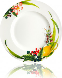 10577391 Rosenthal Тарелка закусочная с бортом Rosenthal Фруктовый сад 23см, фарфор Фарфор