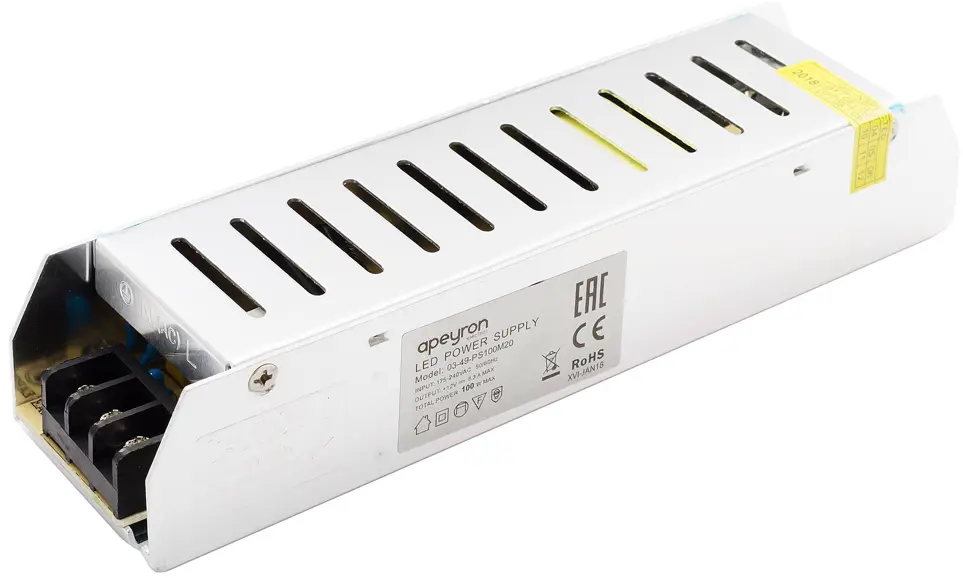 APEYRON Блок питания 100Вт 12В для светодиодного освещения 13444591