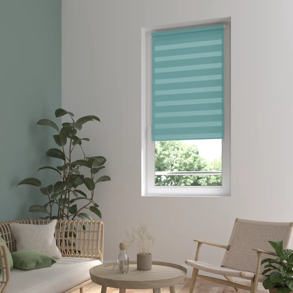 Штора рулонная день-ночь Inspire Peter 50x160 см бирюза Aqua 3 82691095 STLM-2194325 - Вид №12