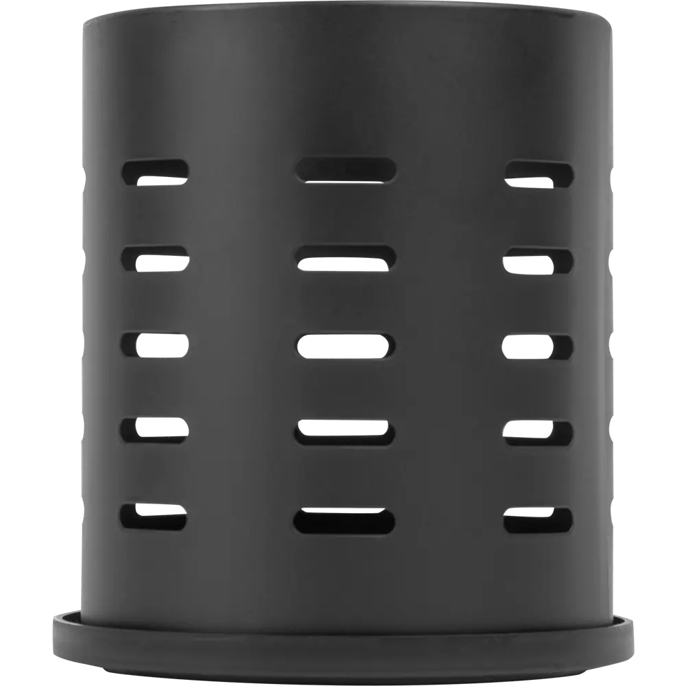 82631520 Подставка для столовых приборов 12x12x13.5 см сталь цвет чёрный STLM-0877819 Santreyd  - Вид №1