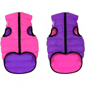 ПР0038399 Куртка для собак двухсторонняя размер S 40см розово-фиолетовая AiryVest