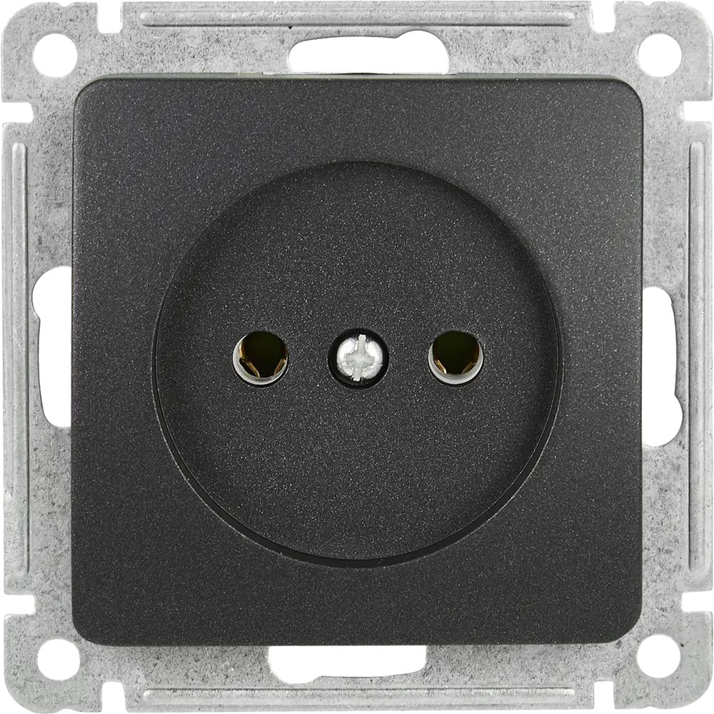 Розетка встраиваемая Hegel Мастер цвет черный STLM-2002733