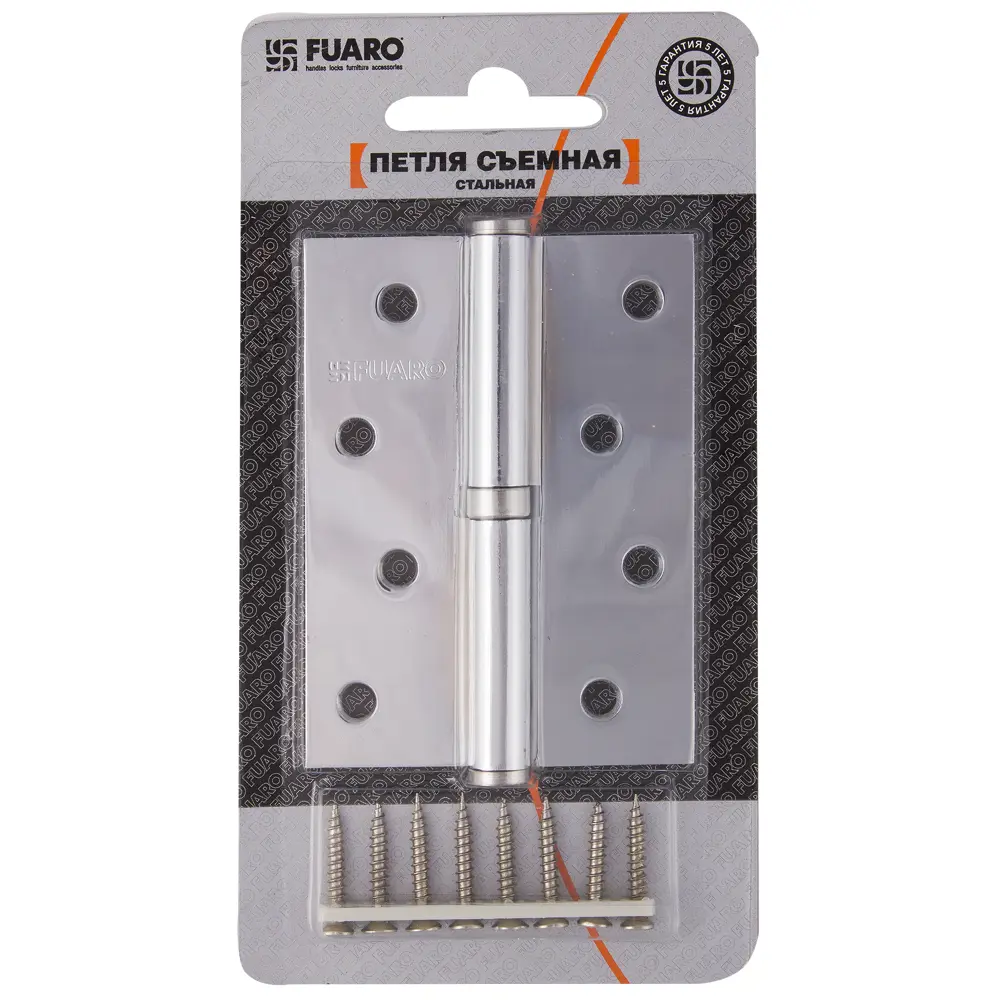 16438349 Петля съемная Fuaro 413/BL-4 правая 100x75x2.5 мм цвет глянцевый хром STLM-0006846  - Вид №3