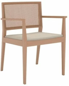 Andreu World Мягкое плетеное кресло с подлокотниками Manila So2133