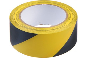 16699116 Разметочная клейкая лента 48 мм х 33 м, черно-жёлтая 4648662 TUNDRA
