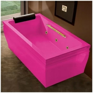 Ванна с гидромассажем розовая с золотом Gruppo Treesse Blanque 1810 V161B-SX-RZ