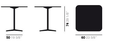 Квадратный стол со спицами Arper Fred ARCH-00037684 - Вид №3