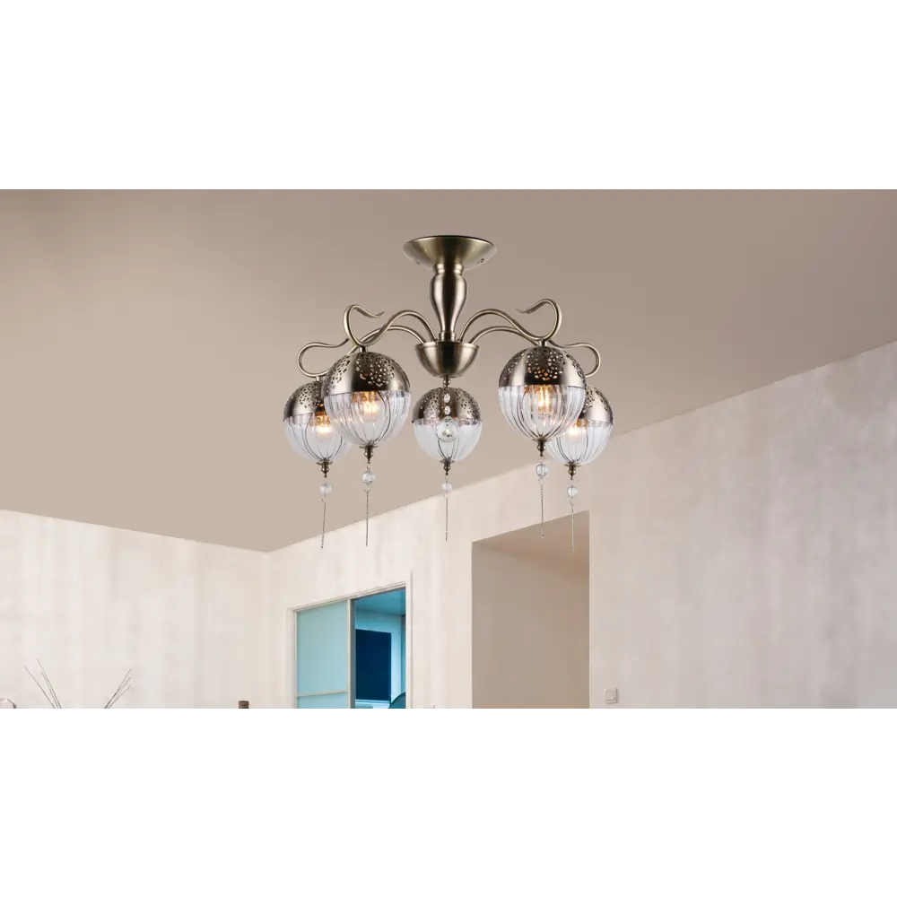 Люстра «Faberge» 594/5PL 5хЕ14х40 Вт цвет античная бронза Escada STLM-2138715 - Вид №8