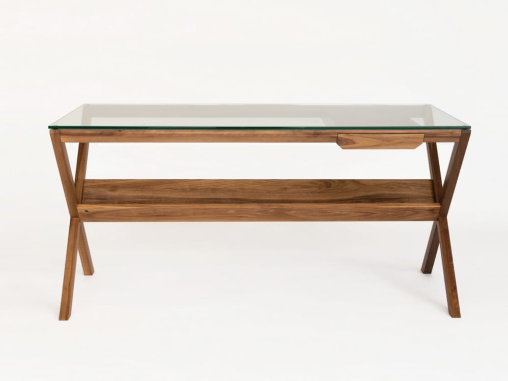 Прямоугольный стол из орехового дерева с ящиками Case COVET ARCH-00088267