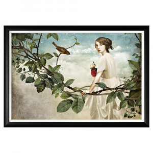 896523135_1818 Арт-постер «Малиновка в саду» Object Desire