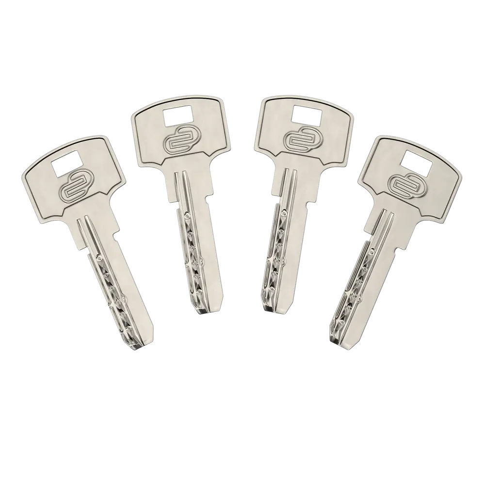 Цилиндр дверной Standers TTAL1-4545NBCR с ключом и вертушкой 82625284 STLM-0032172 - Вид №2