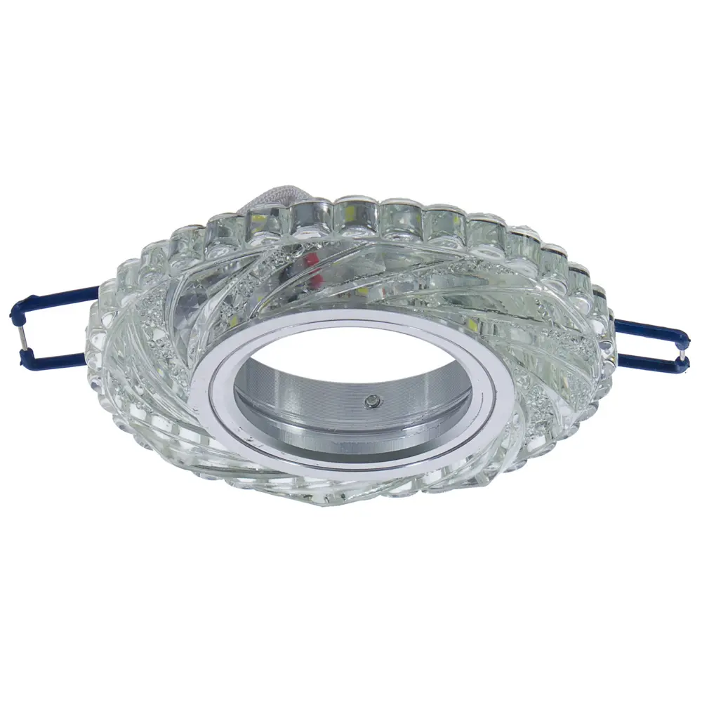 Спот точечный встраиваемый Elektrostandard "Whirl" с LED-подсветкой под отверстие 60 мм, 1 м², цвет прозрачный STLM-2031716 - Вид №1