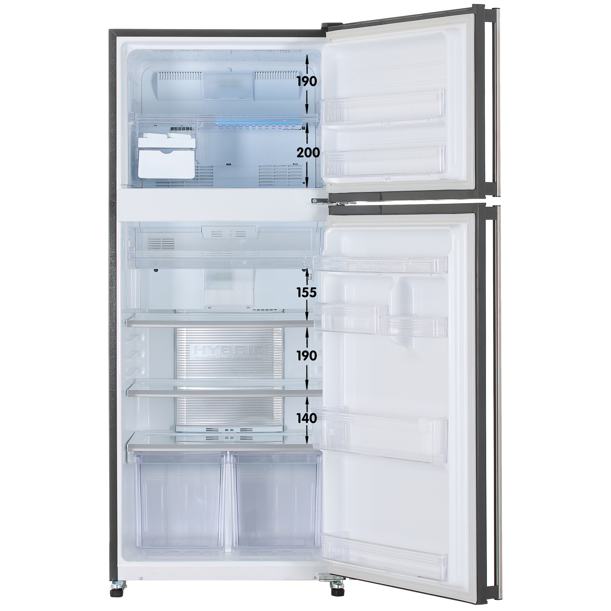 1116835 Холодильник с морозильником   Sharp SJGV58ABK черный STDN-0036546 - Вид №1