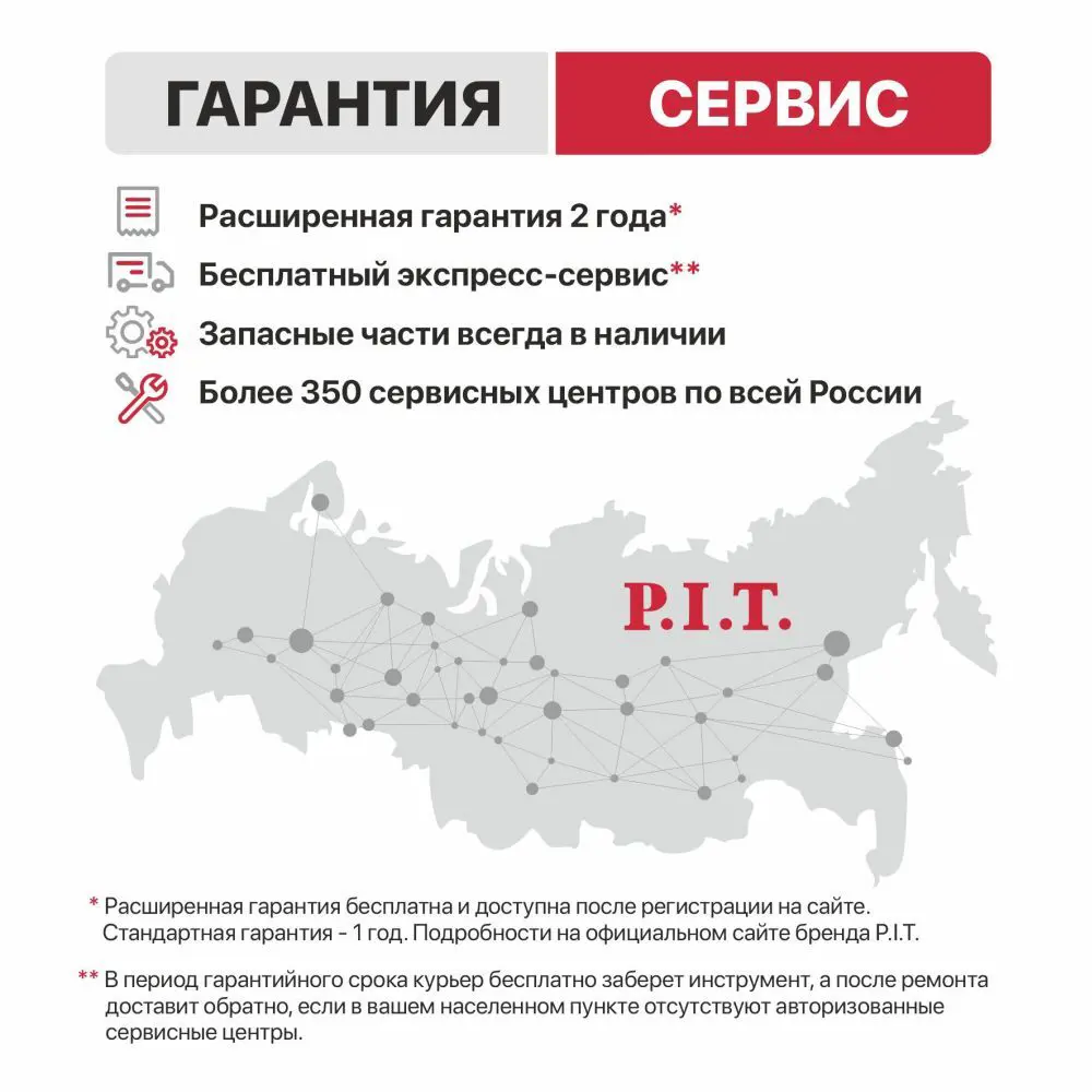 Фен технический сетевой P.I.T. LPHG2000-D, 1800Вт STLM-2090570 - Вид №6