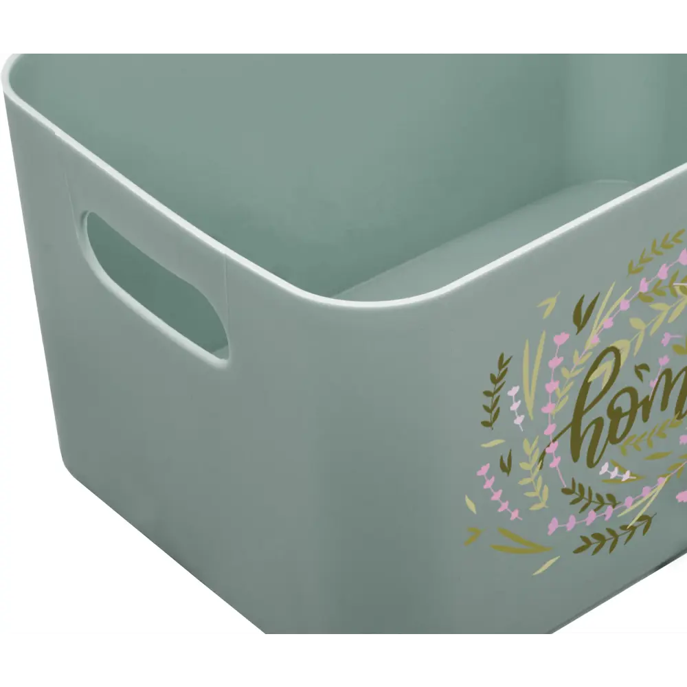 Корзина Home 22.7x15.7x12.1 см 2.4 л полипропилен цвет зеленый 83347050 STLM-2102145 Santreyd  - Вид №3
